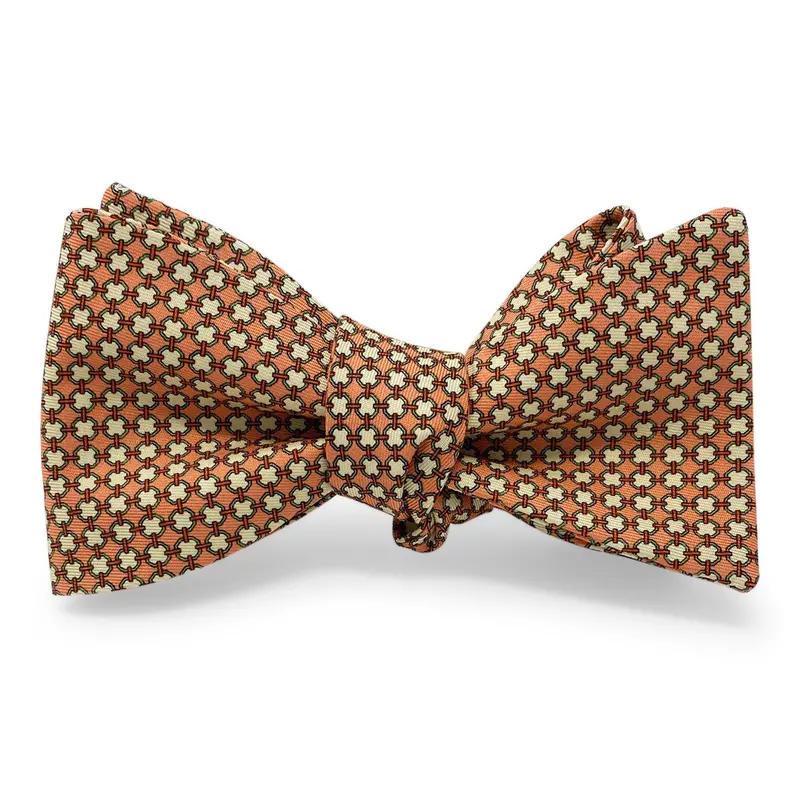 Bevelled Peach Bow Elegant Ribbon 1
