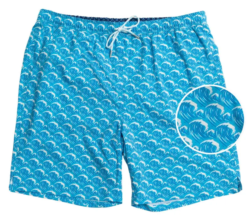 Big Time Breakers Light Blue Swim Trunks 1