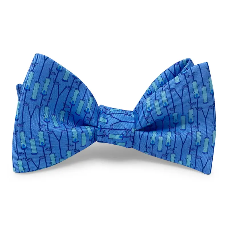 Bird Feeder Blue Bow Tie 1