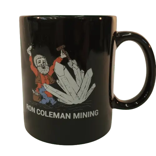 Black Coffee Or Tea Mug – Ron Coleman Mining Souvenir Cup 1