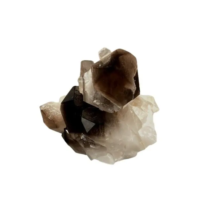 Black Enhanced Smoky Quartz Cluster – Polished & Powerful 1