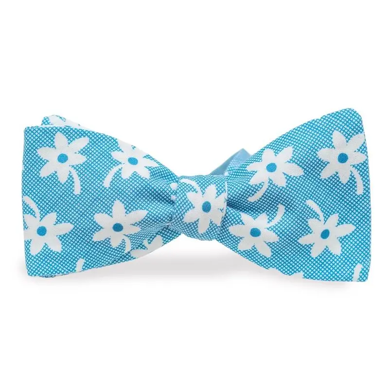 Blossom Blue Carolina Cotton Bow Tie 1
