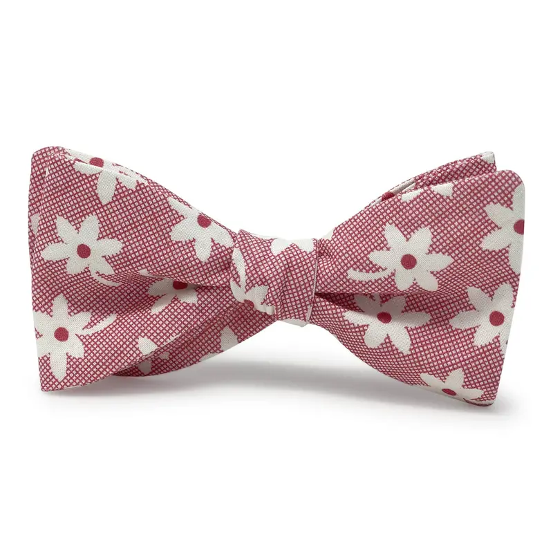 Blossom Pink Carolina Cotton Bow Tie 1