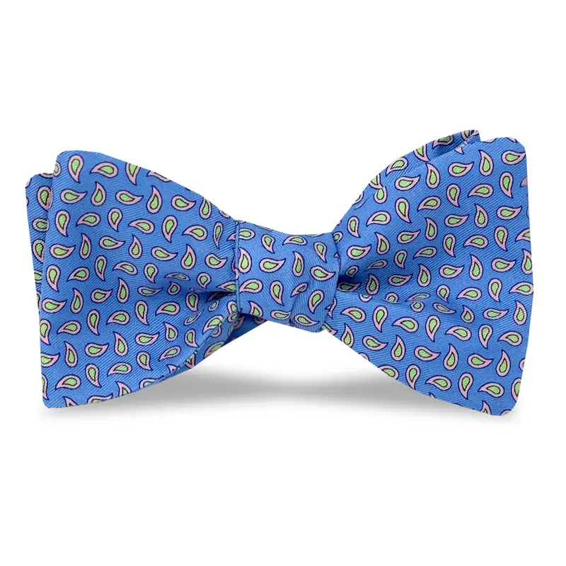 Blue Bow New Pine Pattern Sandals 1