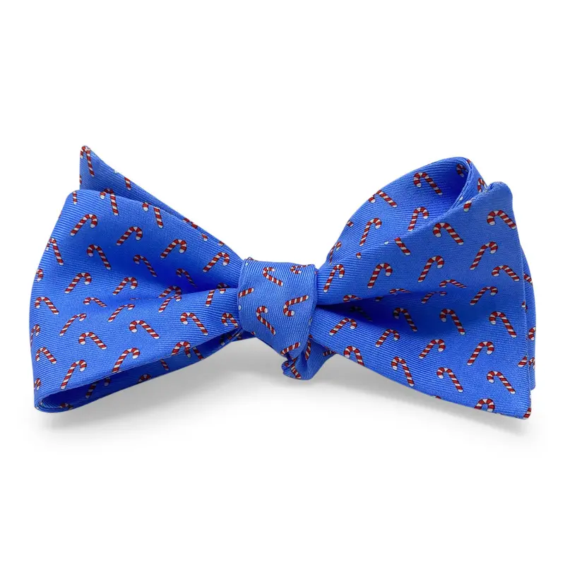 Blue Candy Cane Bow Theme 1