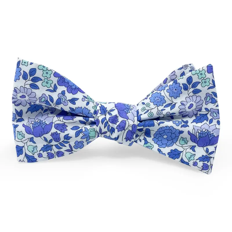 Blue Liberty Holker Print Hair Bow 1
