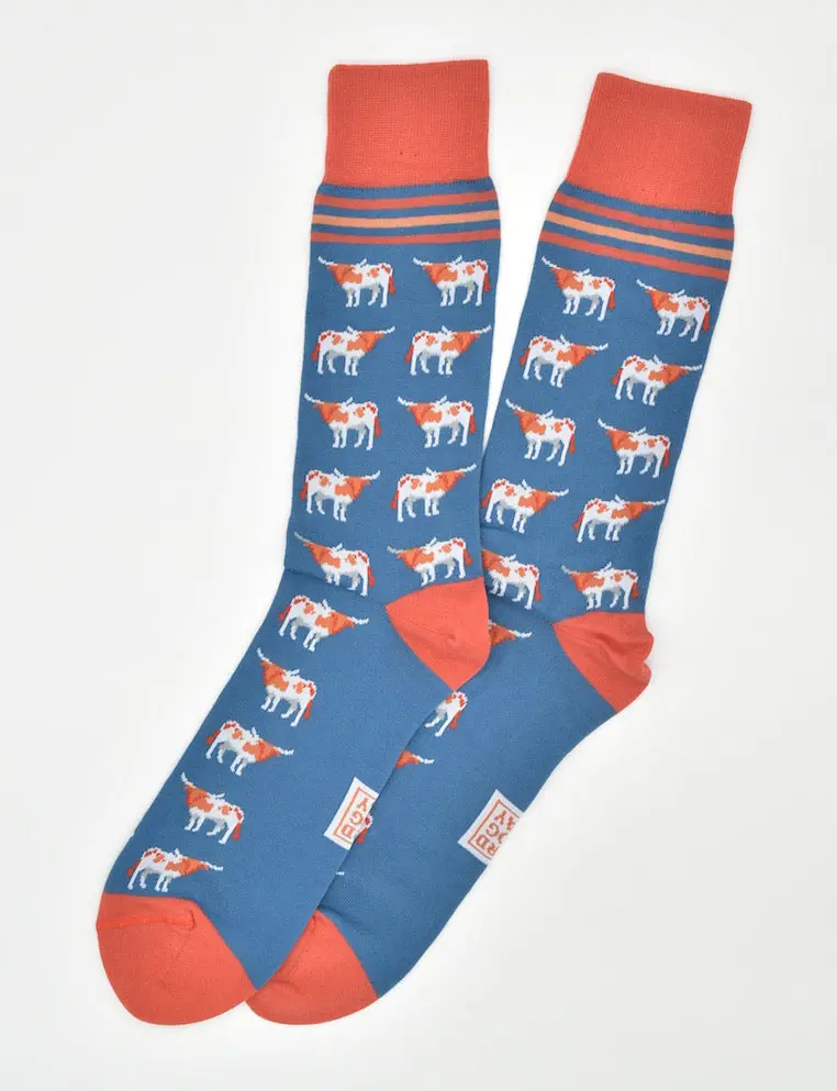 Blue Longhorn Stable Athletic Socks 1