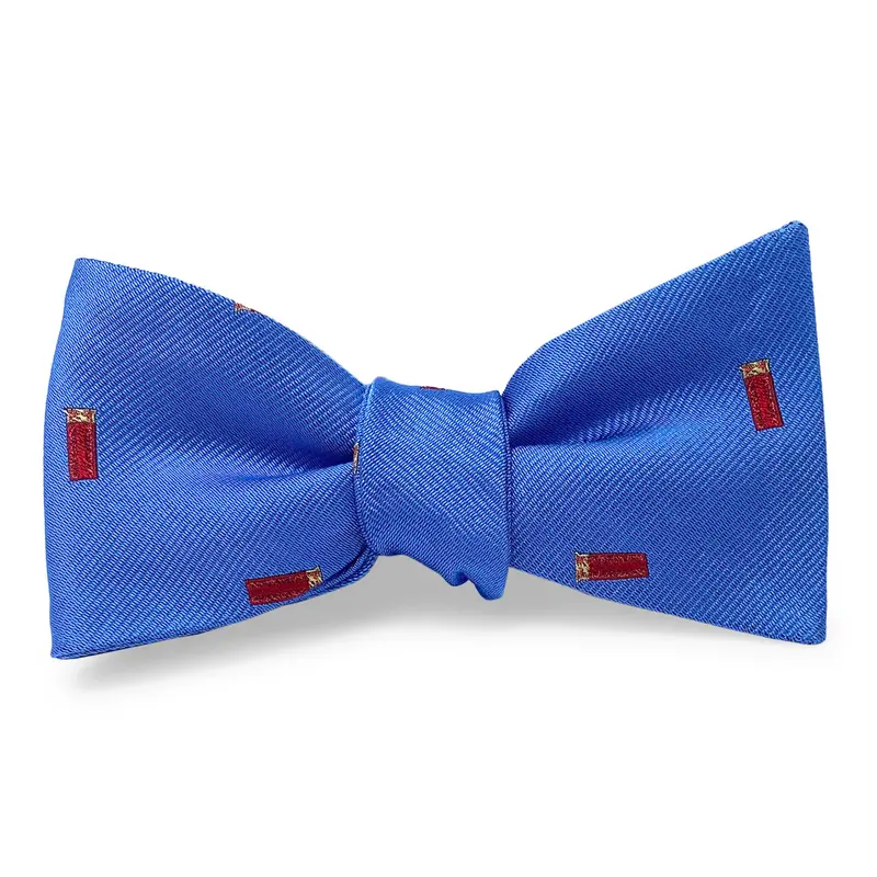 Blue Shotgun Shells Bow Tie For Men 1