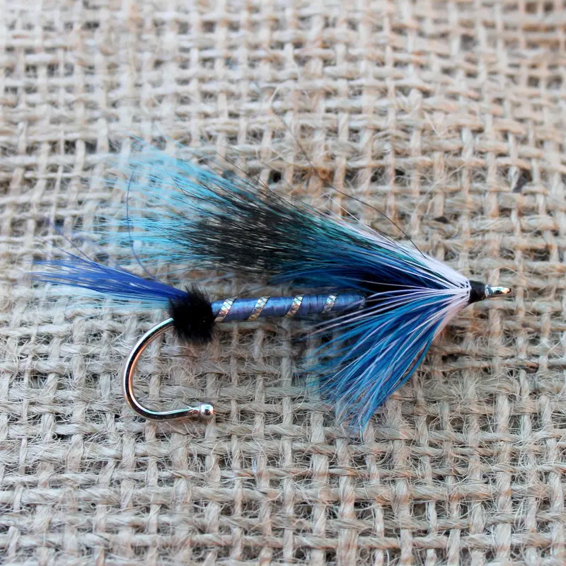 Blue Spruce Streamer Fly Lapel Pin 1