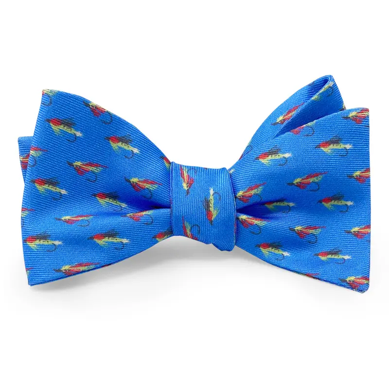 Blue Tackle Box Motif Hair Bow 1