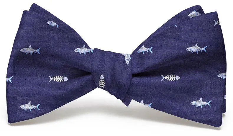 Bonefish Navy Bow Tie 1