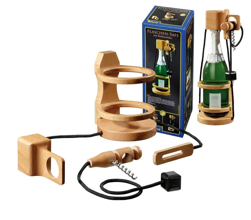 Bottle Puzzle With Safety Corkscrew For Fine Motor Skills 1