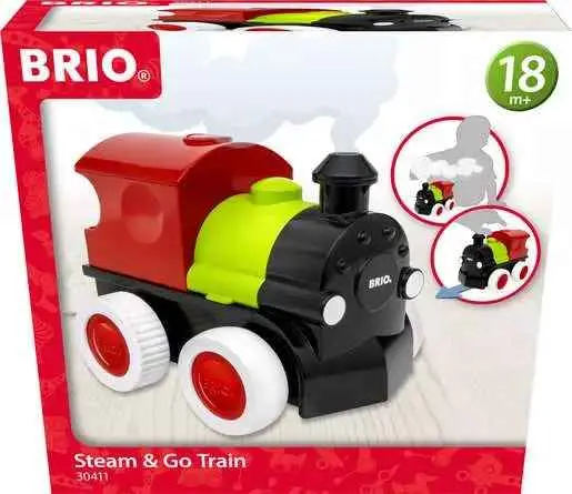 Brio Steam & Go Wooden Toy Train Set – Classic Pull-Along Engine 1