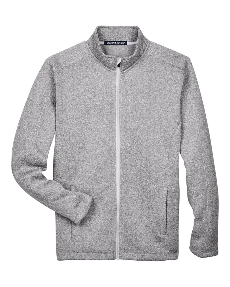 Bristol Full-Zip Fleece Sweater Jacket For Men – Devon & Jones 1