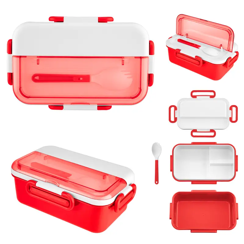 Broadview Leak-Proof Bento Box With Integrated Spork 1