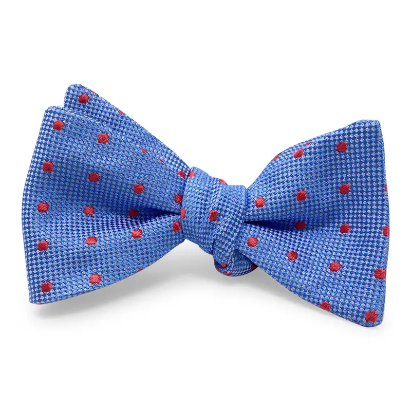 Bromley Blue And Red Bow Contrasting Ribbon 1