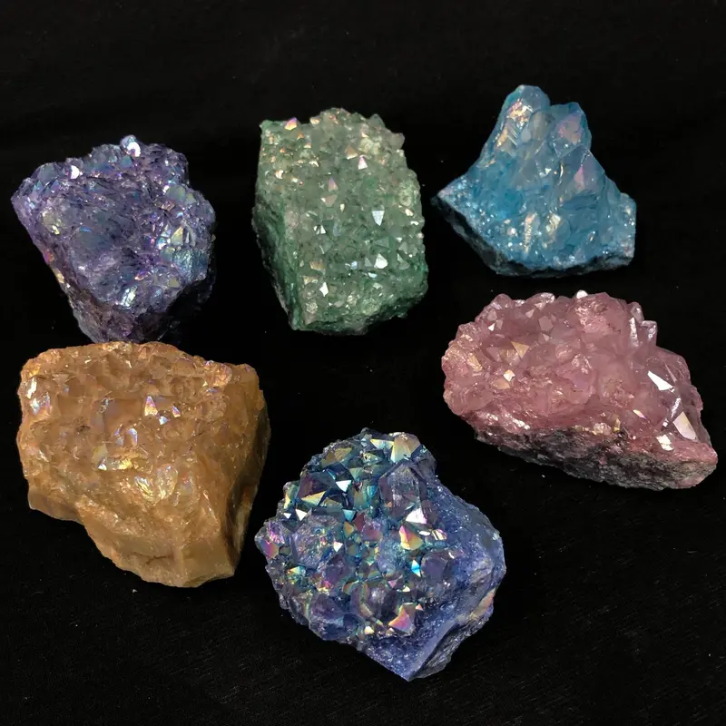 Bulk Amethyst Aura Specimens – Tumbled & Natural Pieces 1