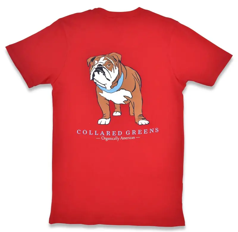 Bulldog Blues Short-Sleeve T-Shirt In Red 1