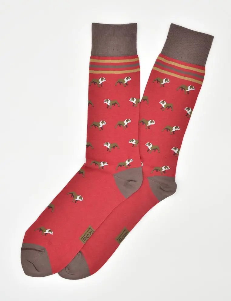Bulldog Bonanza Red Socks 1