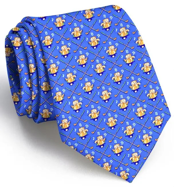 Bushwood Boogie Medium Blue Boys' Necktie 1