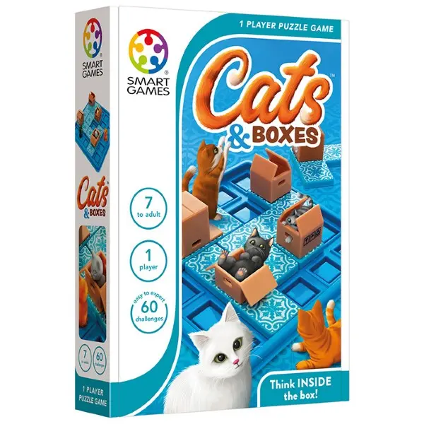 Cats & Boxes Logic Puzzle Game – Single-Player Smartgames Challenge 1