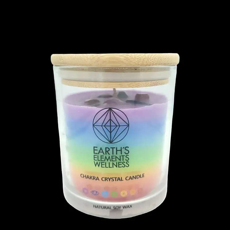 Chakra Balancing Soy Candle – Earth Elements Wellness Collection 1