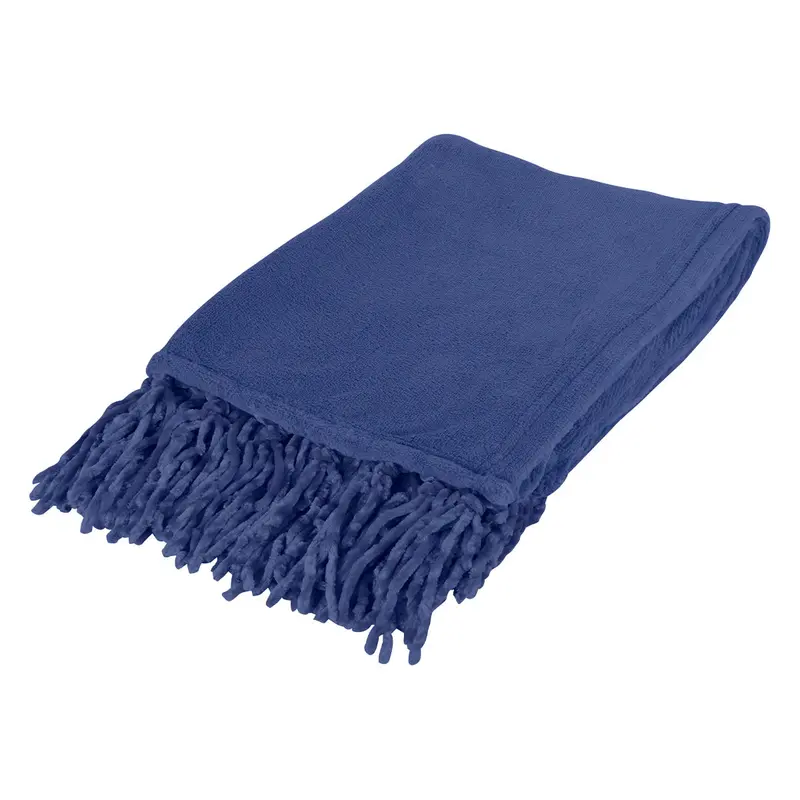 Chateau Chenille Fringed Throw Blanket – Soft Plush Design 1