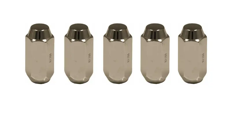 Chrome Acorn Lug Nut (1/2"-20, Long Style) – Pack Of 5 1