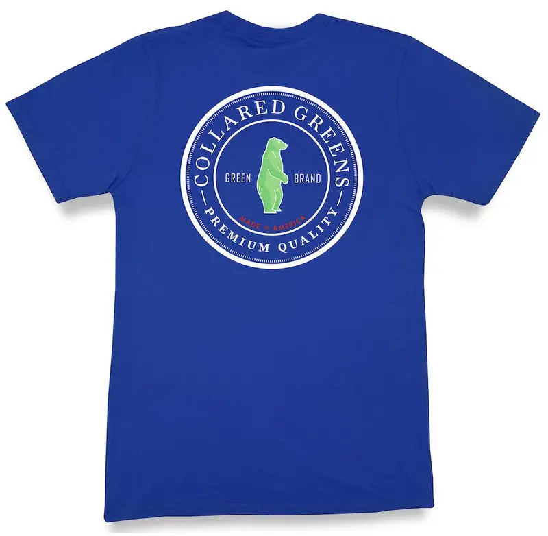 Circle Logo Royal Blue Short Sleeve T-Shirt 1