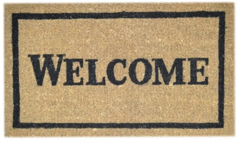 Classic Welcome Vinyl-Coir Blend Doormat 1