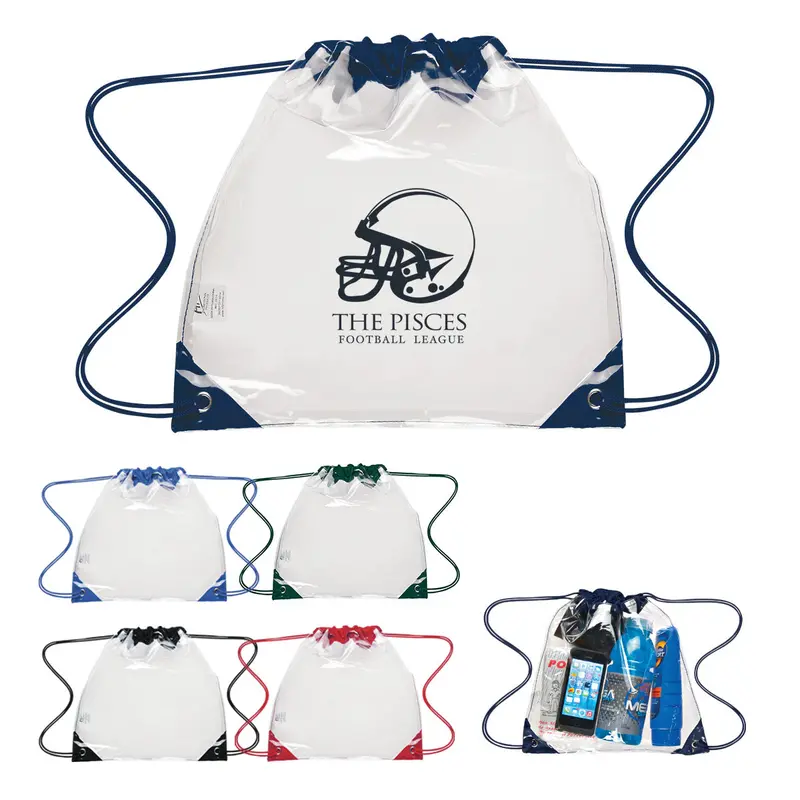 Clear Eva Drawstring Backpack By Touchdown 1