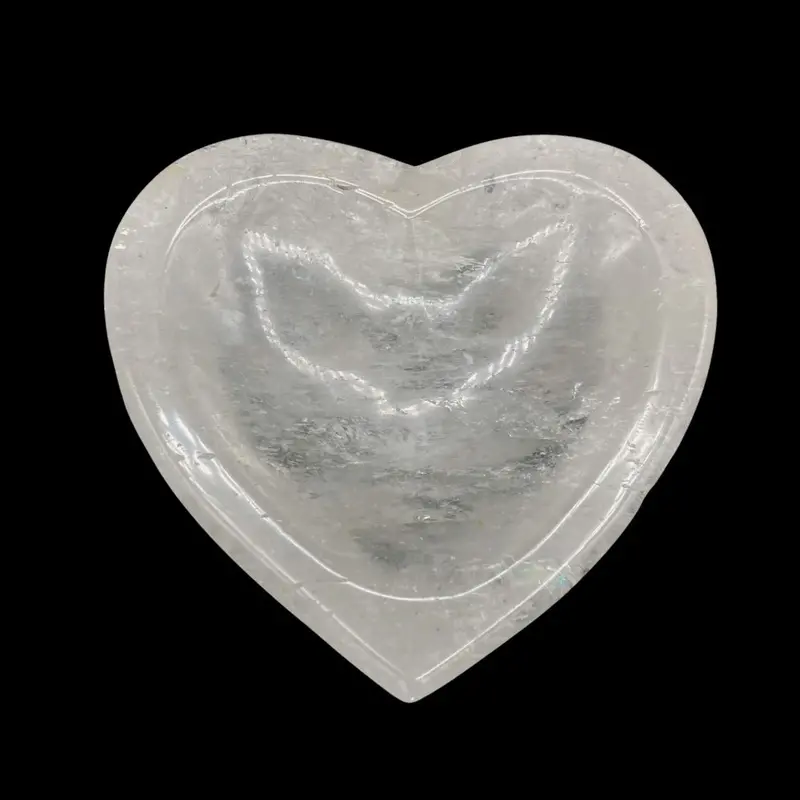 Clear Quartz Cleansing Bowl – Carved Crystal Ritual Vessel 1