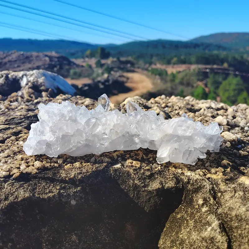 Clear Quartz Cluster Display Piece – Natural Home Decor 1