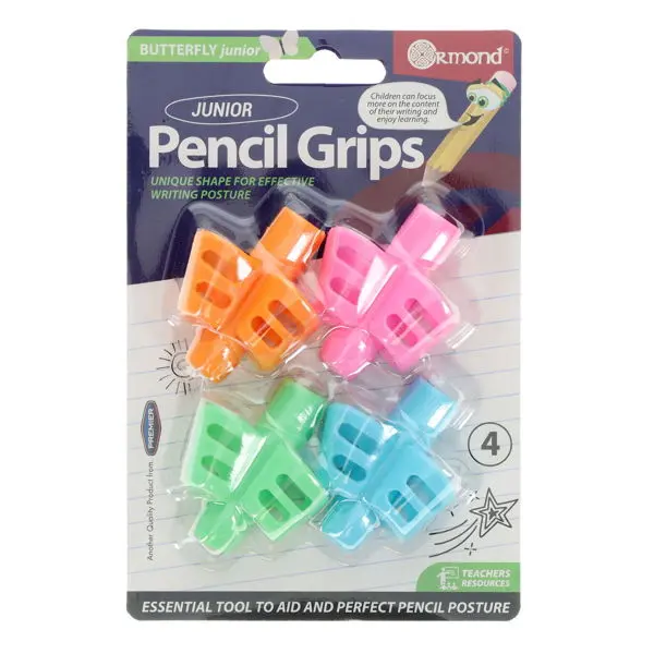 Clever Kidz Butterfly-Themed Junior Pencil Grips For Kids 1
