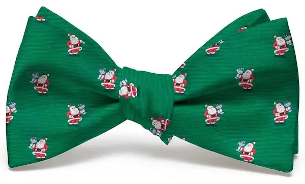 Cocktail Kringle Bow Tie In Green 1