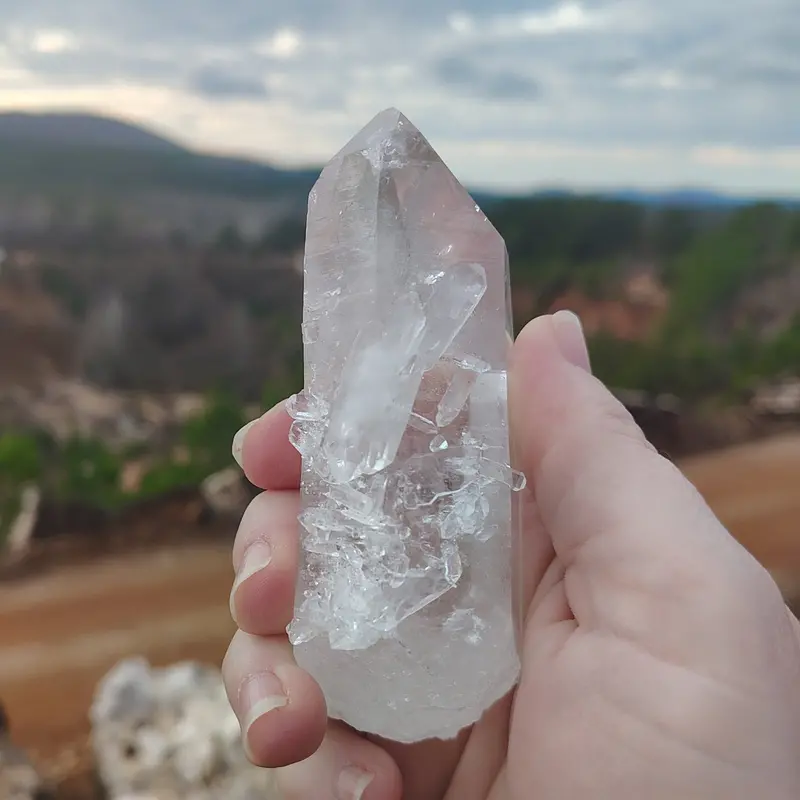 Collector-Grade Arkansas Quartz Crystal Point – Ron Coleman Mine Origin 1
