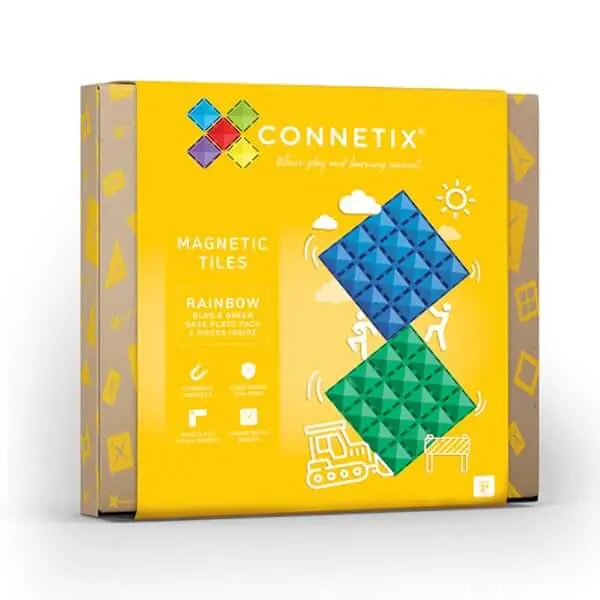 Connetix 2-Piece Magnetic Base Plate Starter Pack 1