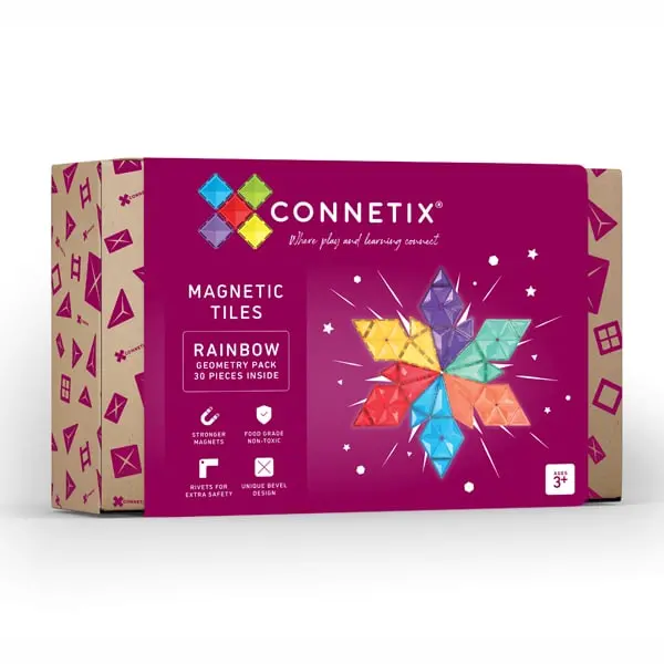Connetix Geometry Pack – 30-Piece Magnetic Building Set 1