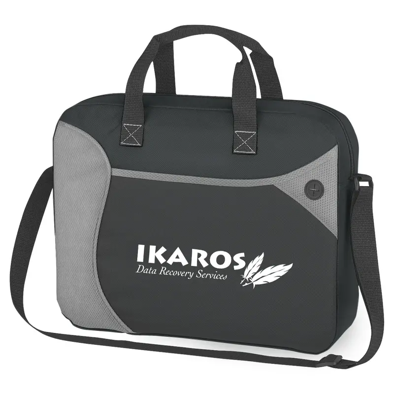 Contemporary Wave-Design Non-Woven Business Tote 1
