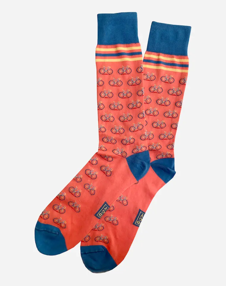 Coral Chain Gang Graphic Socks 1