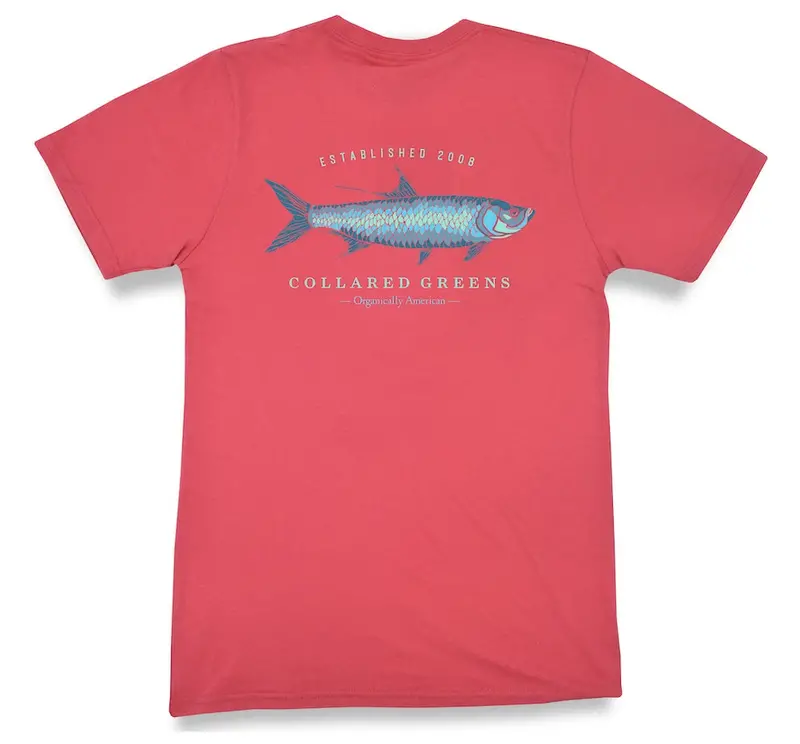 Coral Short Sleeve T-Shirt – Tarpon Time Print 1