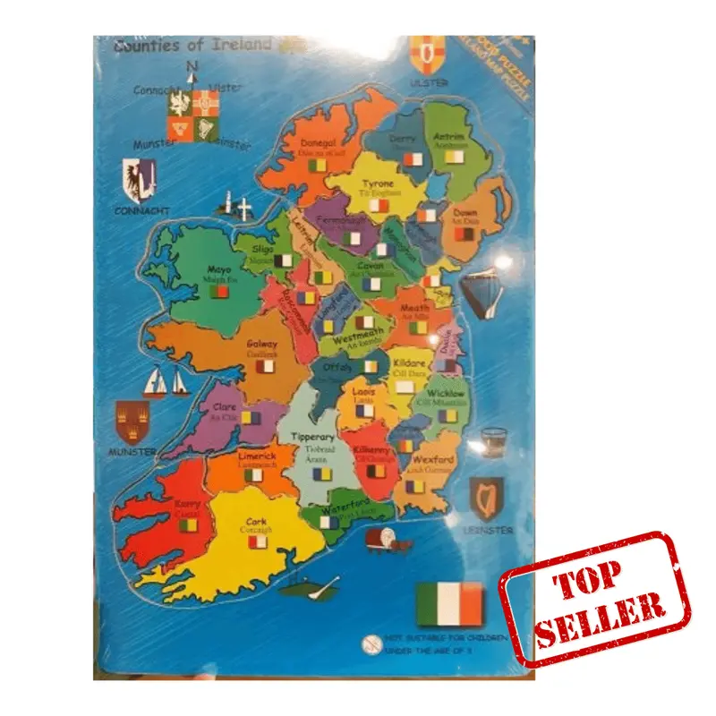 Counties Of Ireland Educational Map Jigsaw Puzzle 1