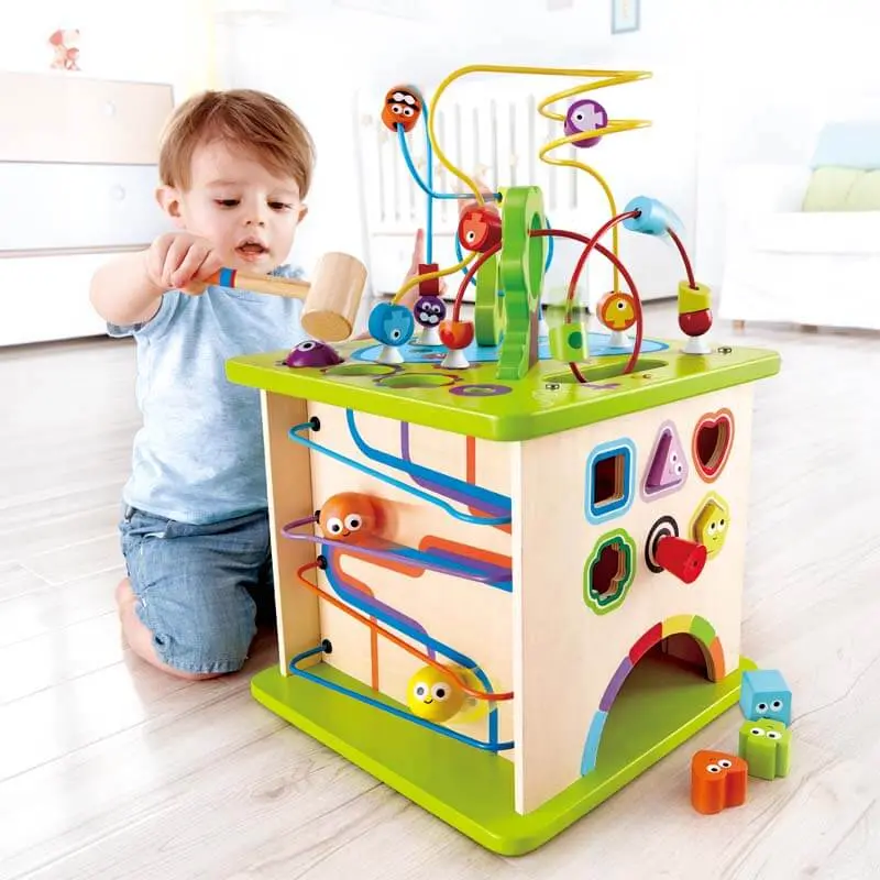 Country Critters Wooden Multi-Activity Cube By Hape 1