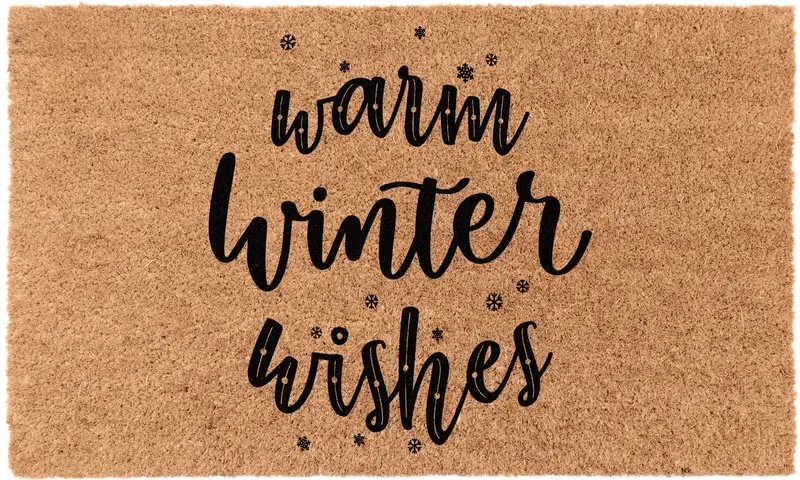 Cozy Winter Greetings Mat 1