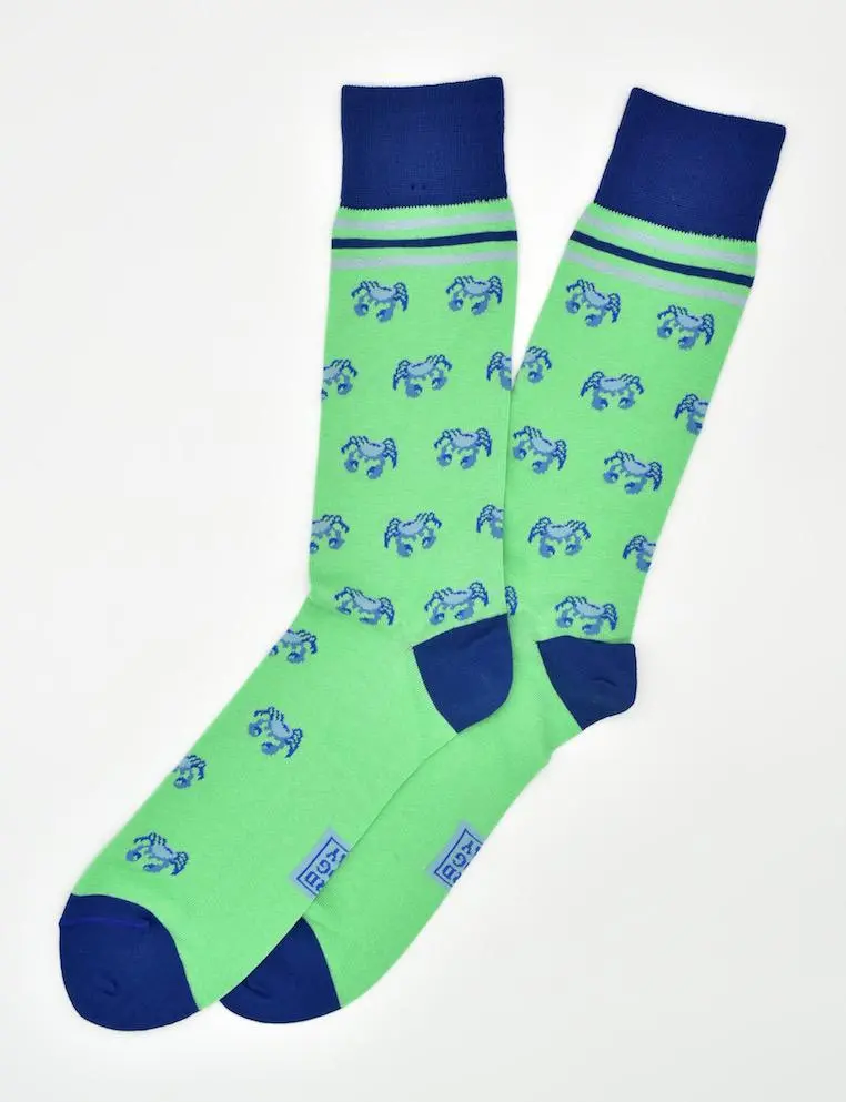 Crab Crew Mint Sea-Inspired Socks 1