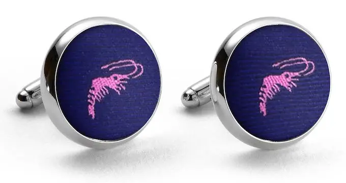 Crawfish Mid-Blue Cufflinks 1