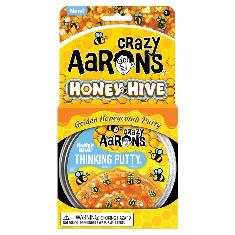 Crazy Aaron Honey Hive Thinking Putty – Golden Glitter Texture 1