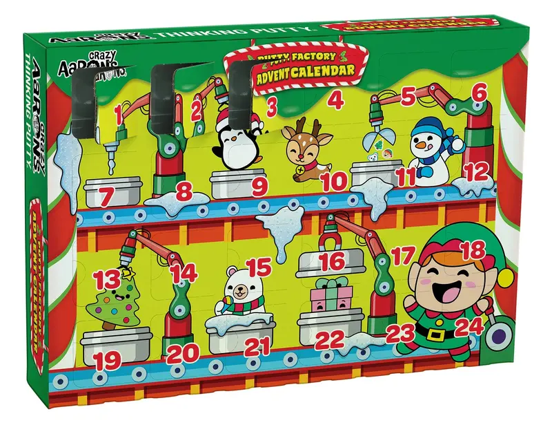 Crazy Aaron Putty World Advent Calendar – 24-Day Sensory Countdown 1