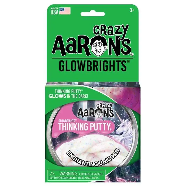 Crazy Aaron’S Glow Bright Unicorn Thinking Putty – Enchanting Light-Up Putty 1
