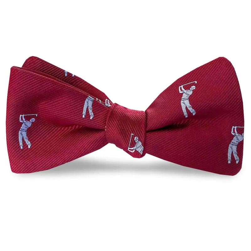Crimson And White Bethpage Bow Tie 1